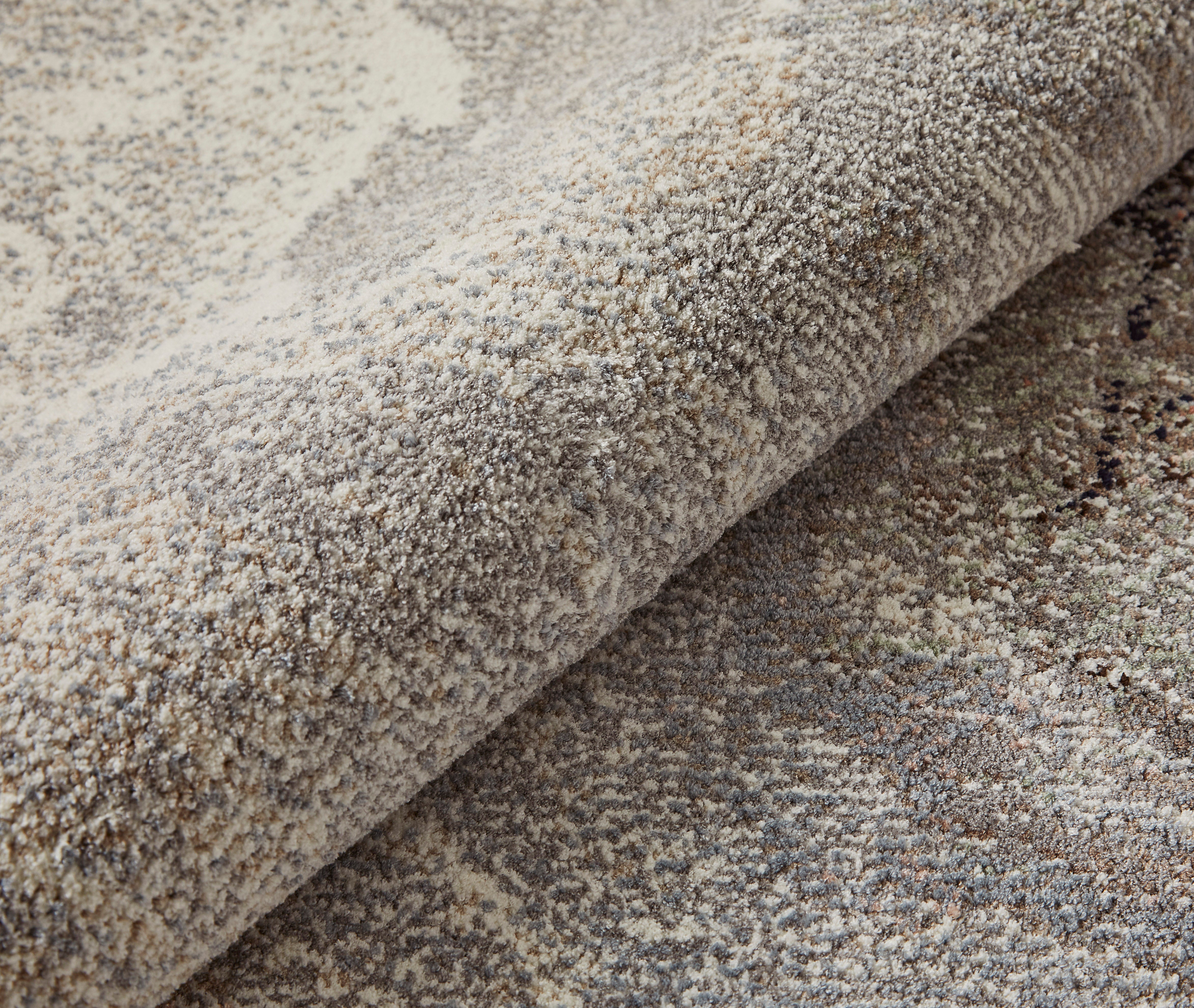 Concept Looms Amara AMA101 Ivory Grey Taupe Large Rectangle Rug